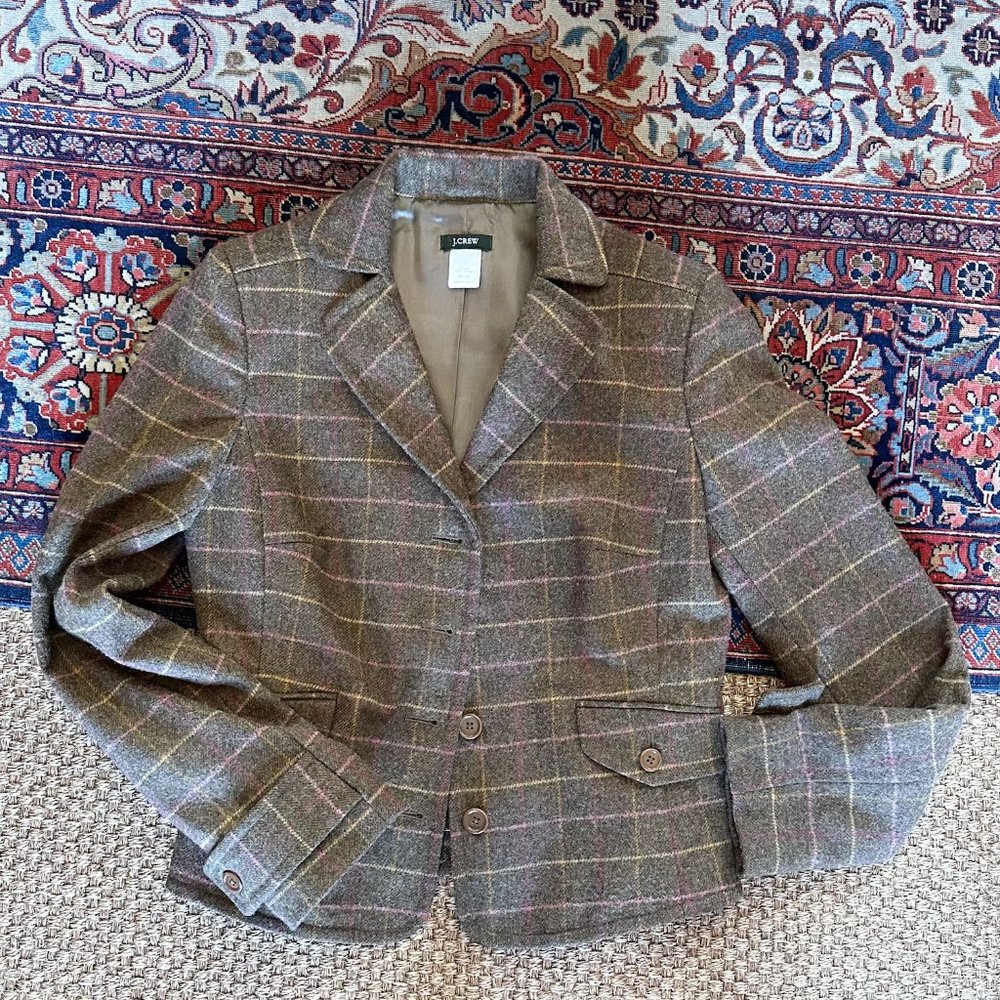 Vintage Y2K jcrew riding blazer, women's size small